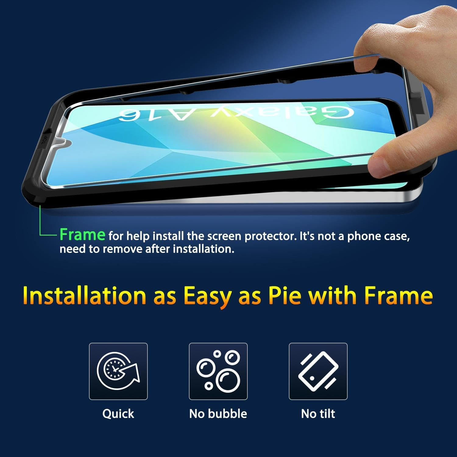 3 Pack Screen Protector for Samsung Galaxy A16 4G/5G + 3 Pack Camera Lens Pro…