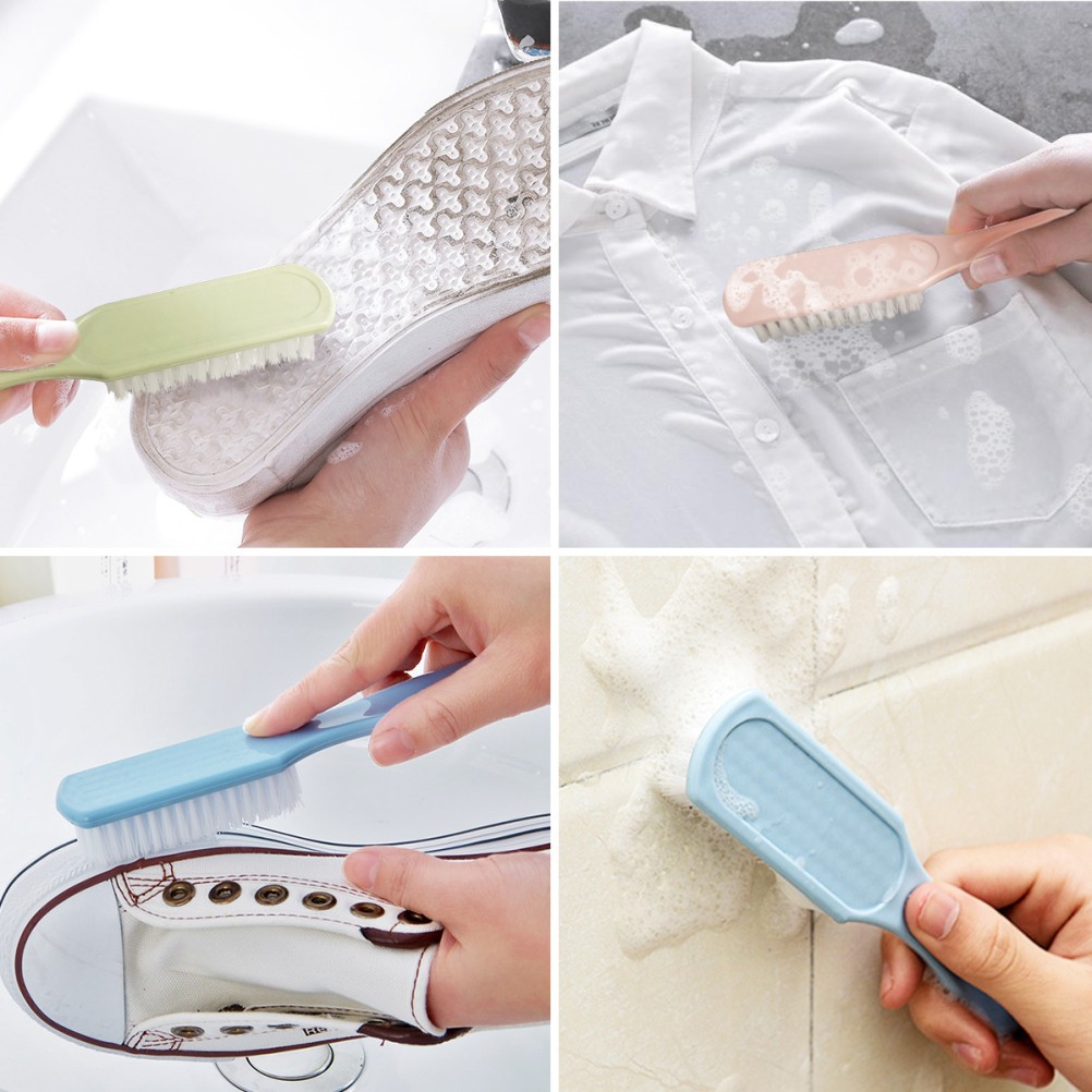 3Pcs Durable PP Cleaning Brushes Home Laundry Tool with Bristles Assorted Colors