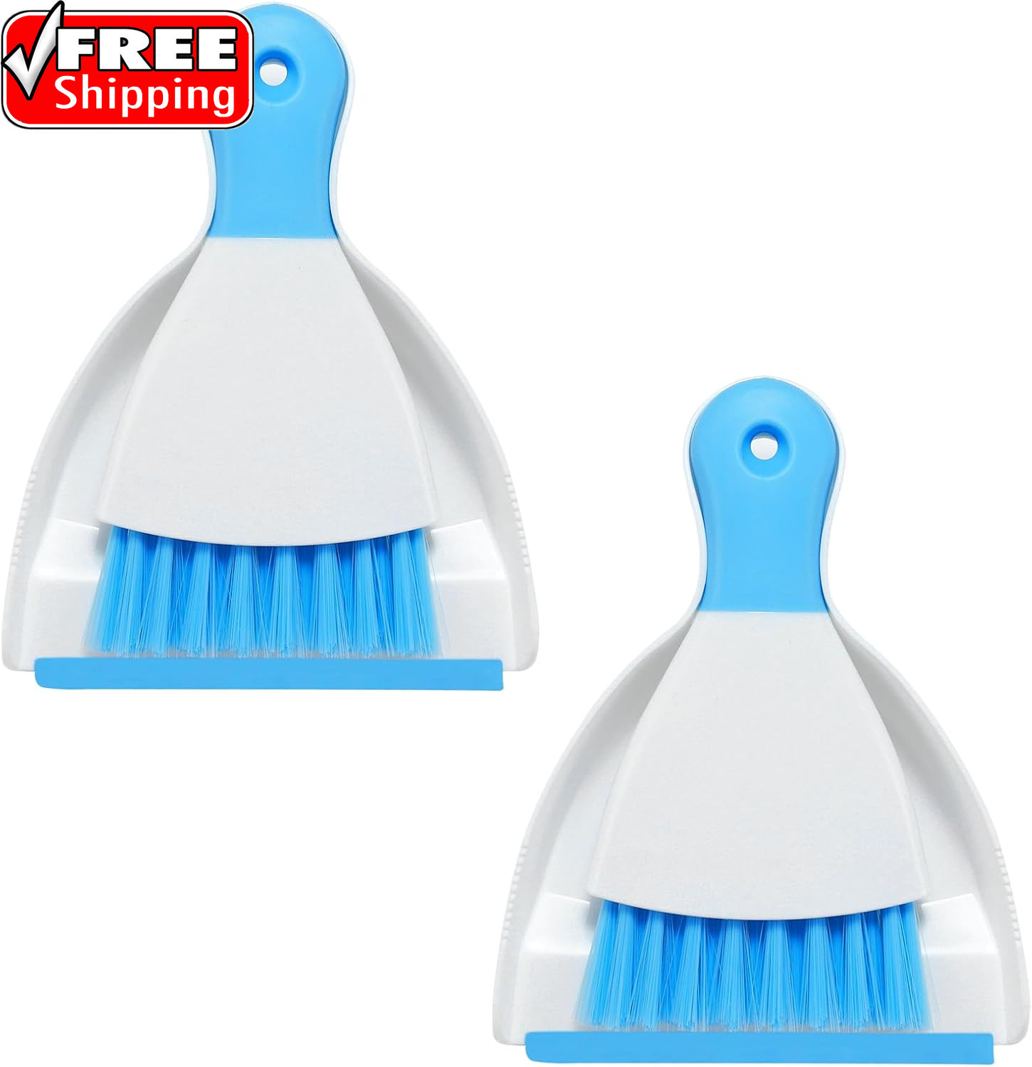 Mini Dustpan and Brush Set 2 Pack, Small Broom and Dustpan Set Dust Pan and Mini