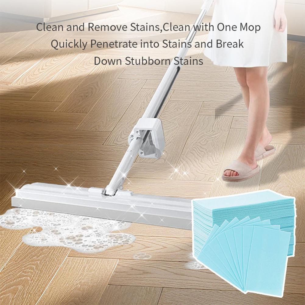 Water Soluble Floor Mopping Sheets for Hardwood Tile Laminate Marble Floors