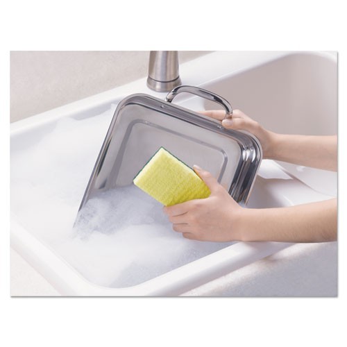 Scotch-Brite Heavy-Duty Scrub Sponge, 4.5×2.7, 0.6″ Thick, Yellow/Green, 3/Pack