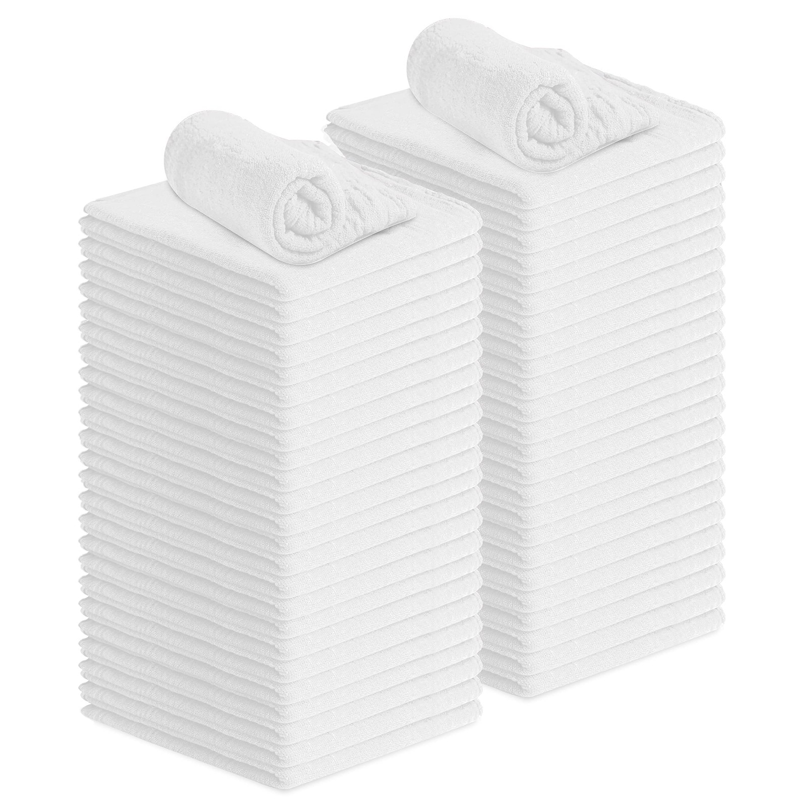 Avalon Towels Cotton Shop Rags – (Pack of 50) Size 12×14 Inches Cleaning Rags…