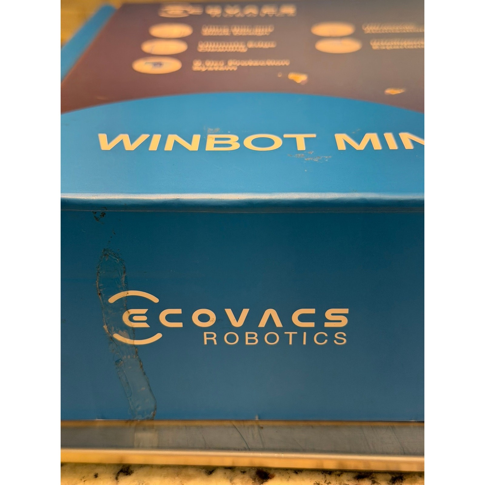 Ecovacs WINBOT Mini WG841-01 Robotic Window Cleaner Box Tested Open Original Box