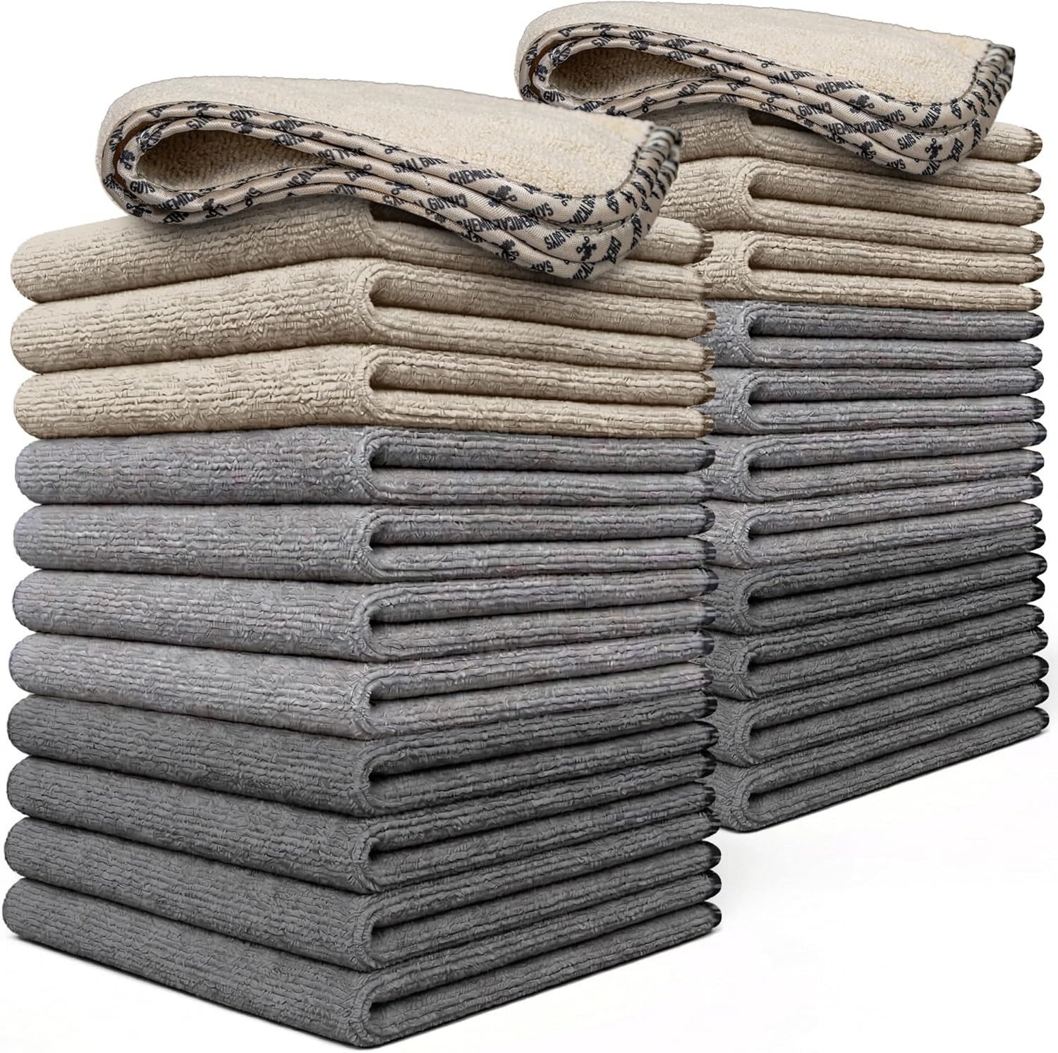 Allswipe Multi-Purpose Microfiber Towels – 12 Pack for Car Detailing & Cleaning