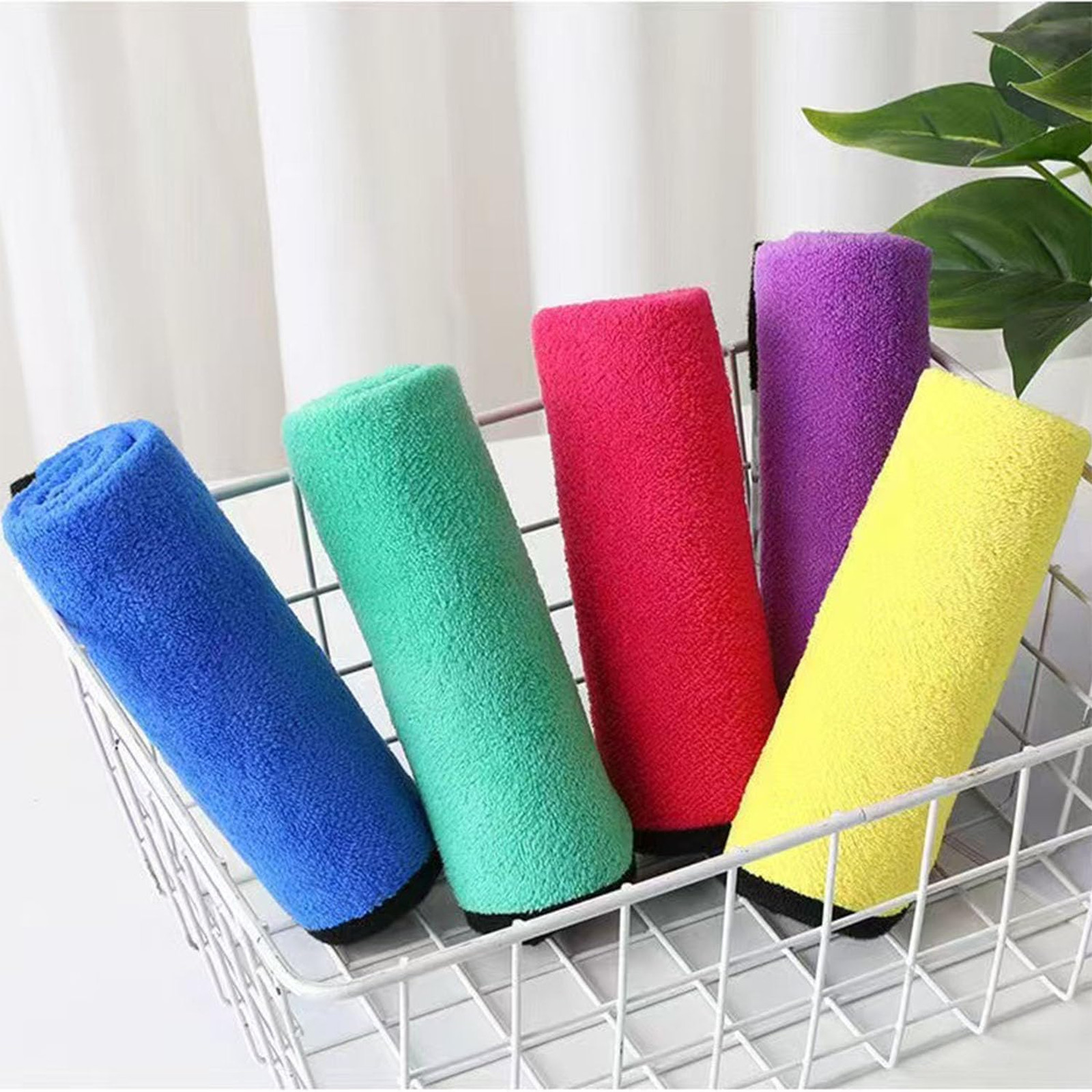 10 Pack Microfiber Towels Coral Velvet Washing Car Detailing Household Cleaning