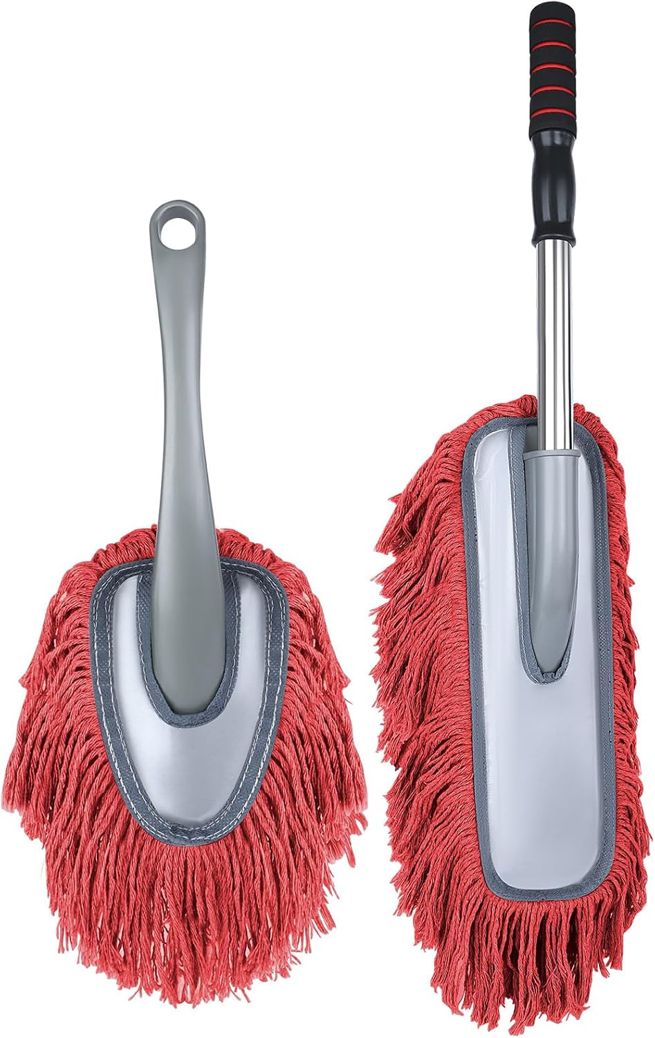 2 Pack Large Car Duster Exterior Scratch Free with Extendable Handle