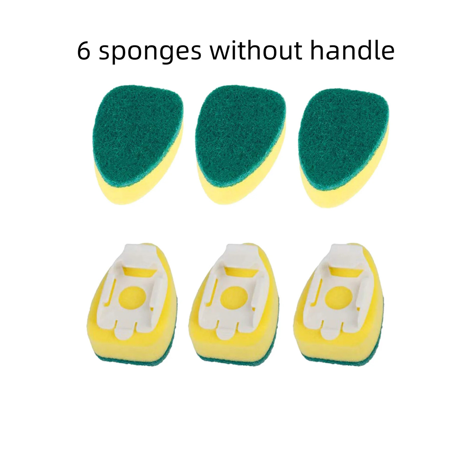 Dish Sponge Dish Wand Sponge Refillable Replacement Heads Kitchen Sink Cleaning