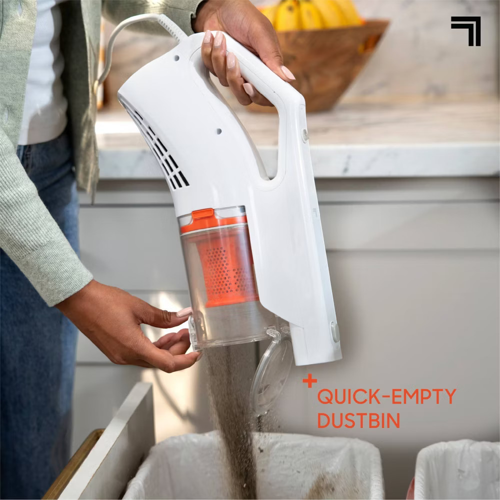 Sharper Image Powerslim Corded Handheld and Stick Vacuum White