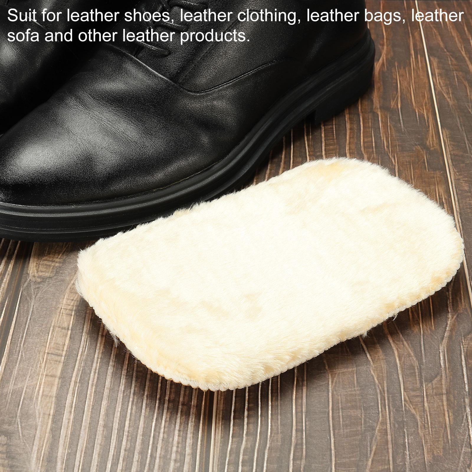 2 Pack Shoes Polishing Gloves Cleaning Shine Cloth for Leather Boots Yellow