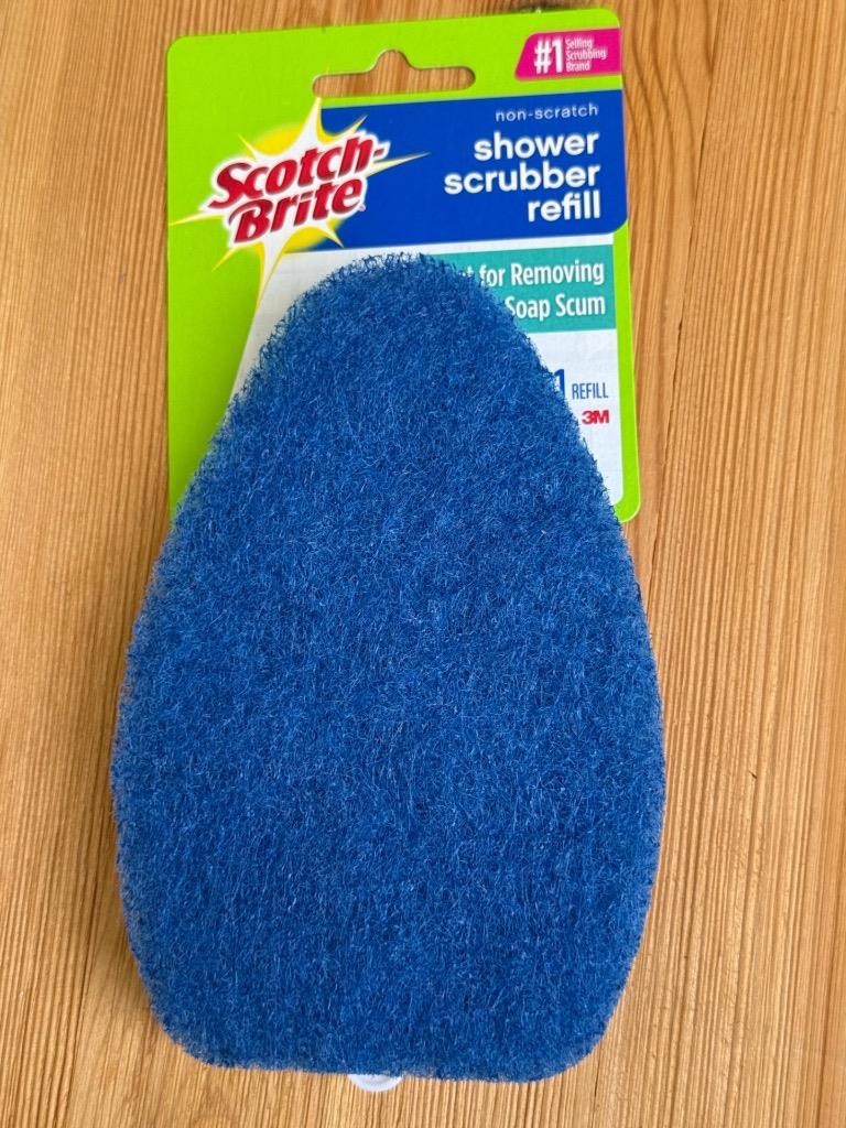 Case Of 6 Scotch Brite Non-Scratch Shower Scrubber Refill Blue Discontinued New