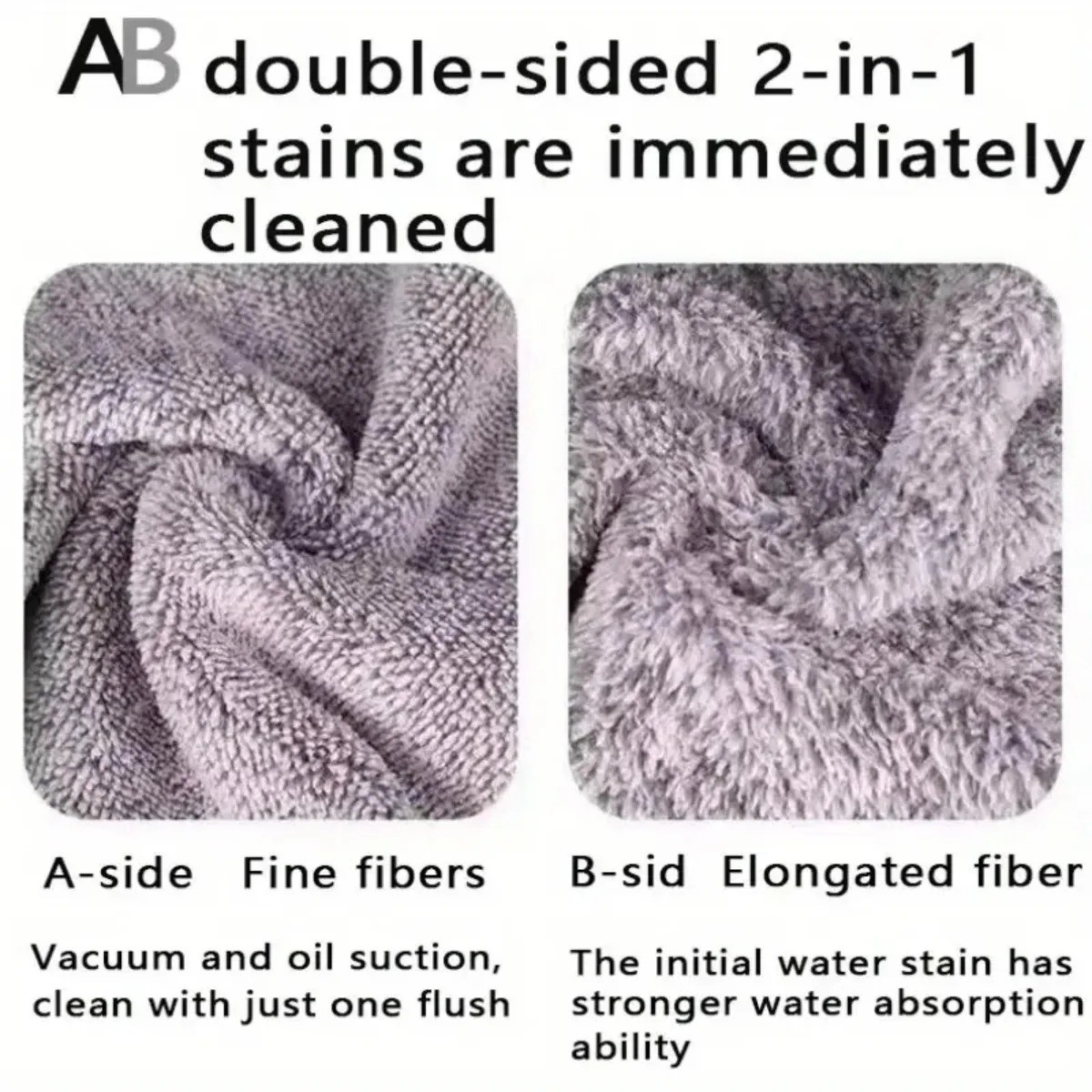 Microfiber Kitchen Towels Set 5/10/20Pcs Soft Absorbent Cleaning Cloth Gray