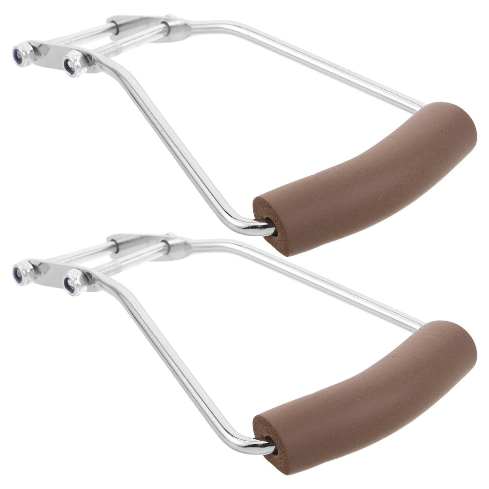 2 Pcs U-shaped Mop Handle Metal Grips Household Accessory Commercial Handles