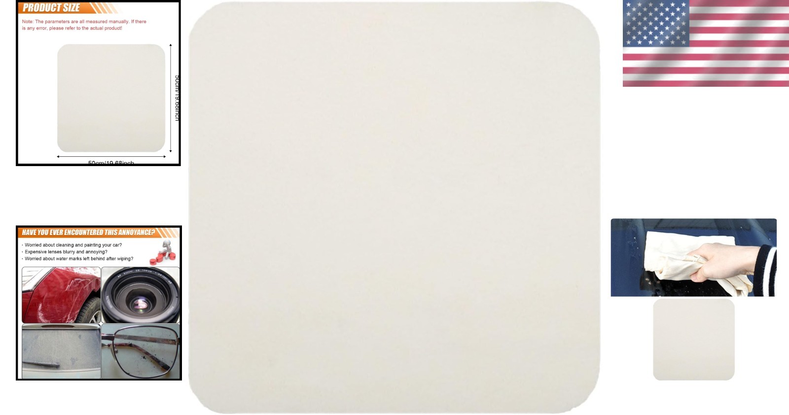 Luxurious 19.68” Chamois Car Towel: Ultimate Care for Your Vehicle
