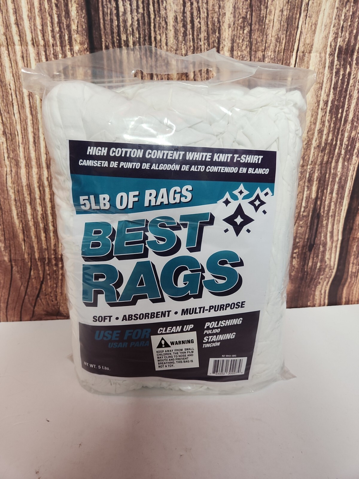 White Premium T-Shirt Cleaning Towels -5 lbs