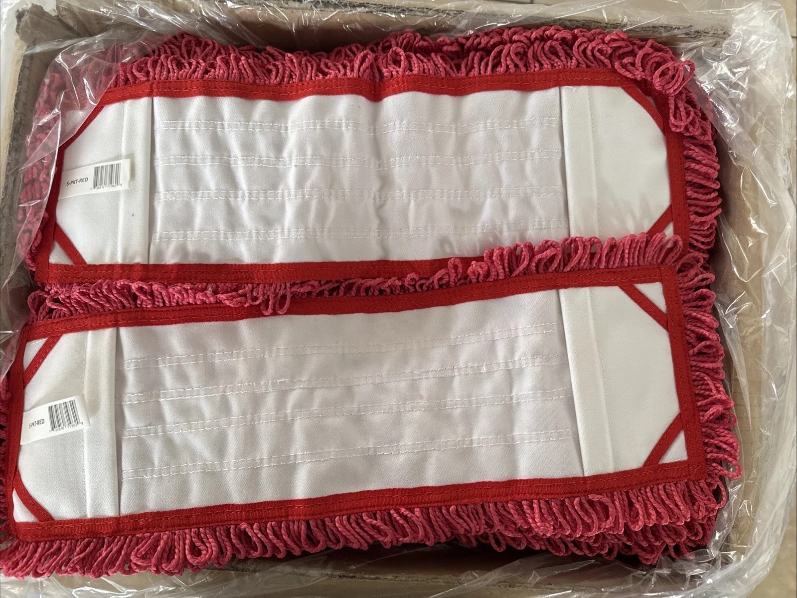 Case( 50 ) 16″ Microfiber & More Economy Pocket Mop – Red 16X4.5″