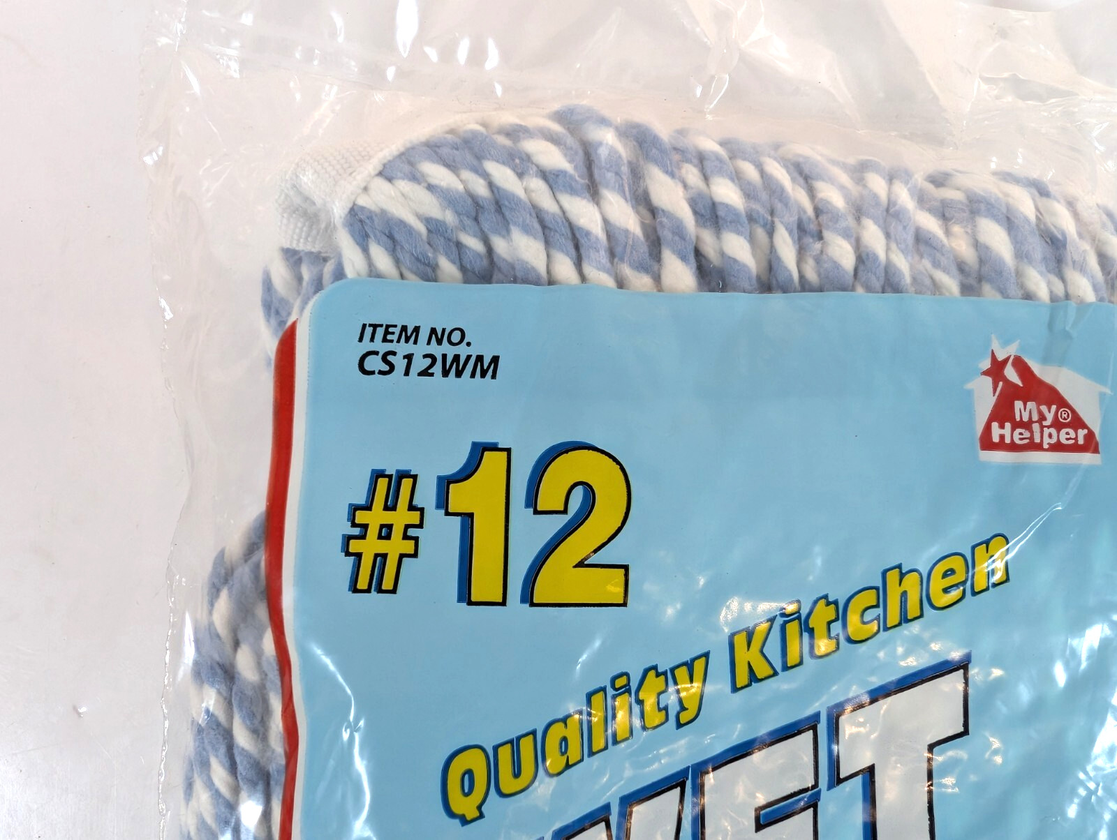 Wet Mop #12 100% Cotton. My Helper. CS12WM