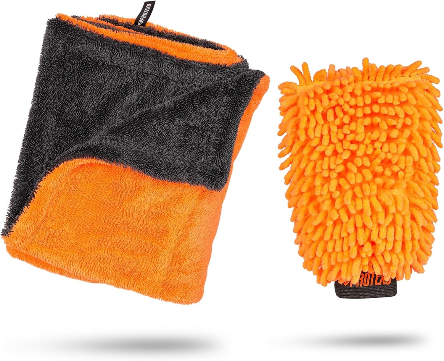 24″x36″ Twisted Loop Car Drying Towel & Wash Mitt | 1200GSM Ultra Thick & Abs…