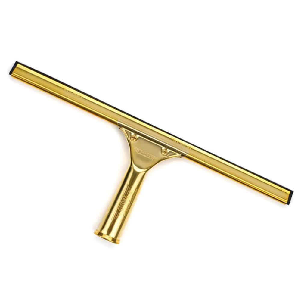 Ettore Solid Brass Squeegee w/ Handle for Window Cleaning & Washing – ANY SIZE!