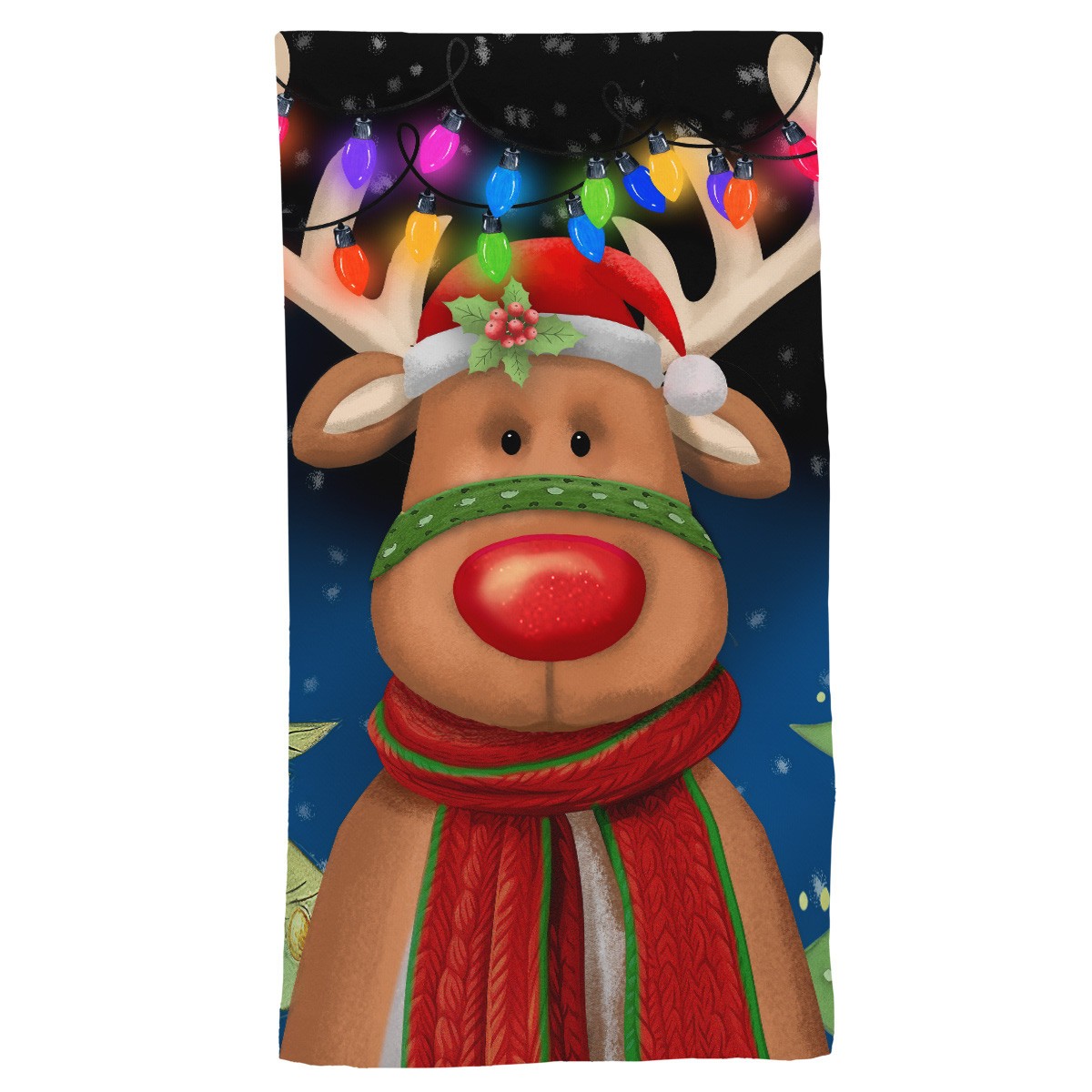 Briarwood Lane Festive Reindeer Cotton Hand Towel