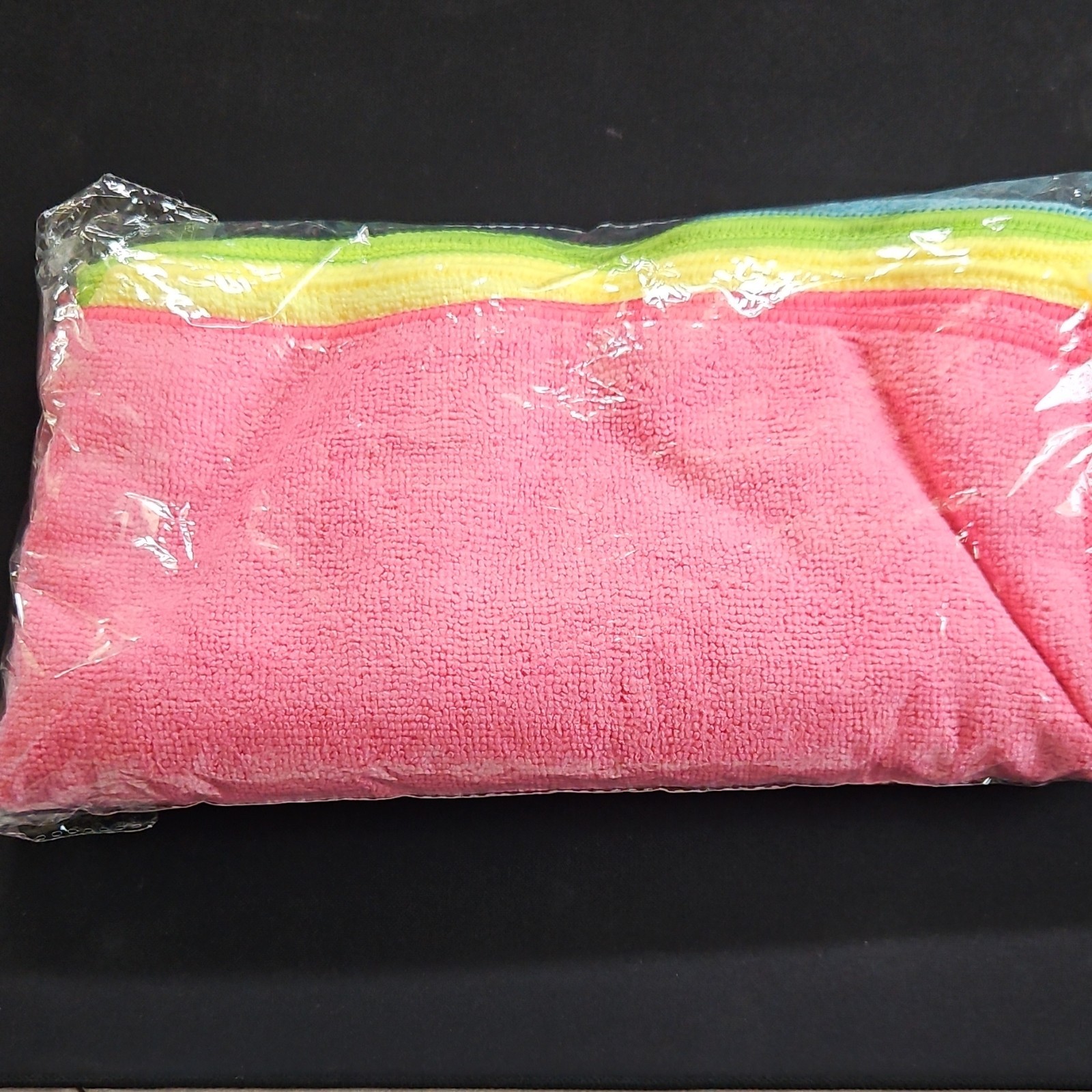 Reusable Multicolor Microfiber Cleaning Cloths Pack – Pink, Blue, Yellow, Green