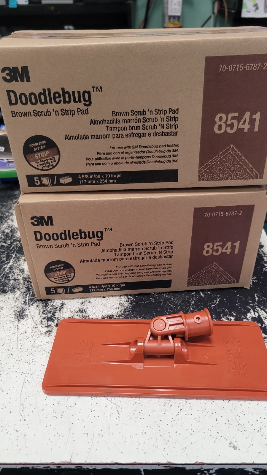 3m Doodlbug Lot 10x Bron Scrub Stip Pads 2x Boxes 854 & Head 6472