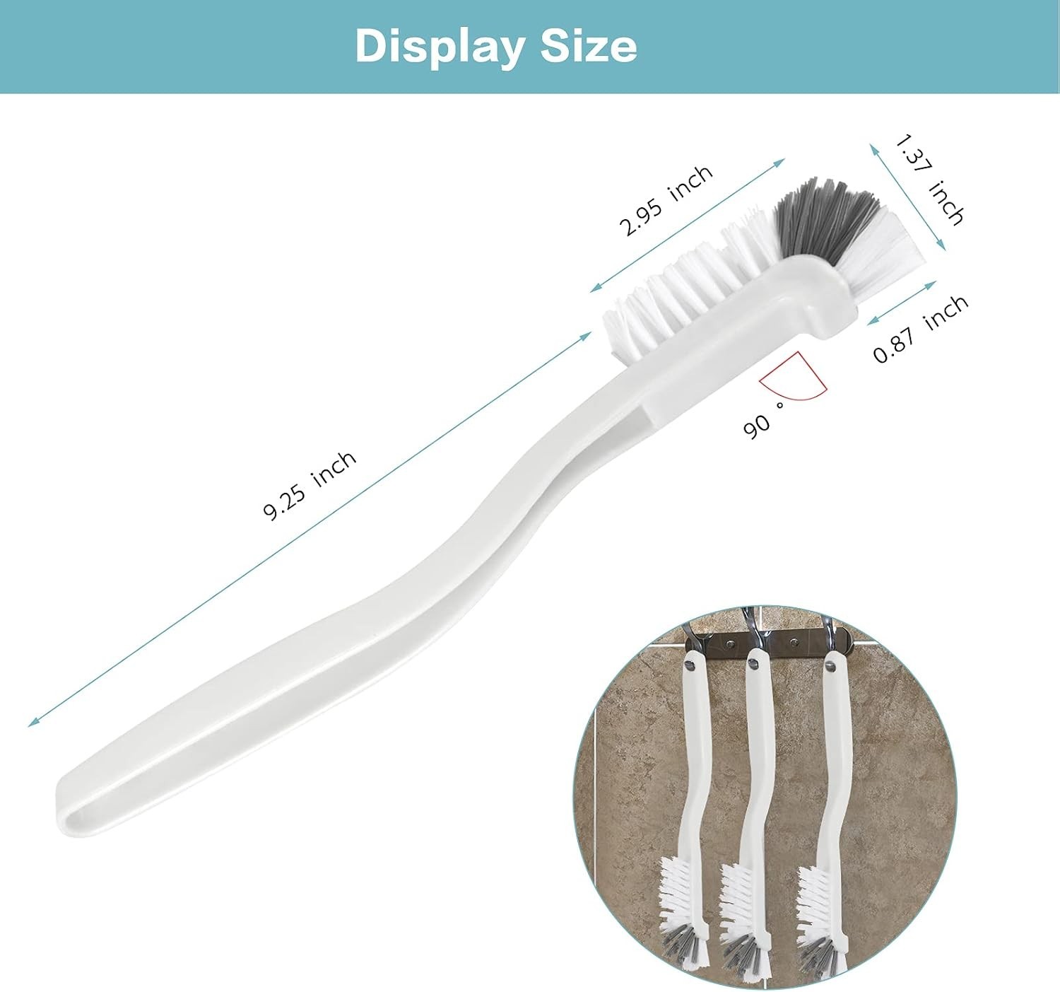 8 Pcs Dish Brush Bottle Bathroom Scrub Brushes Kitchen Cleaning Brush Right A…