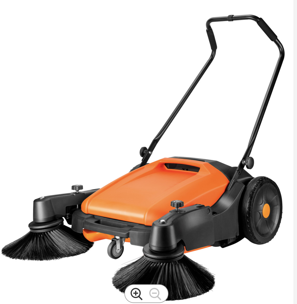 Industrial Floor Sweeper, Dual Side Brooms,39″ Walk-behind Floor Sweeper, C38