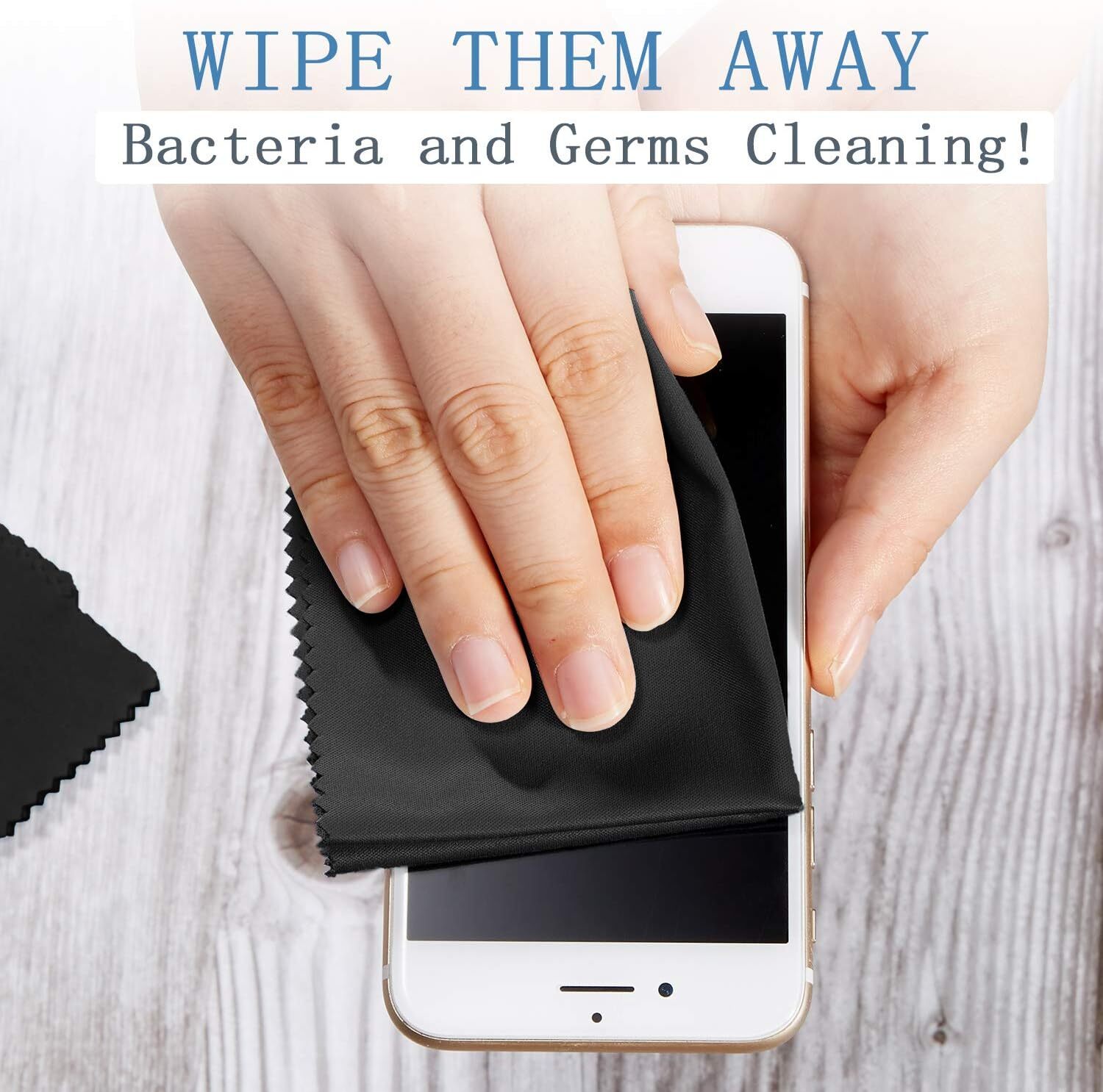 2/4/6/8/10x Microfiber Cleaning Cloth Eyeglass Sunglasses Cleaning Camera Screen
