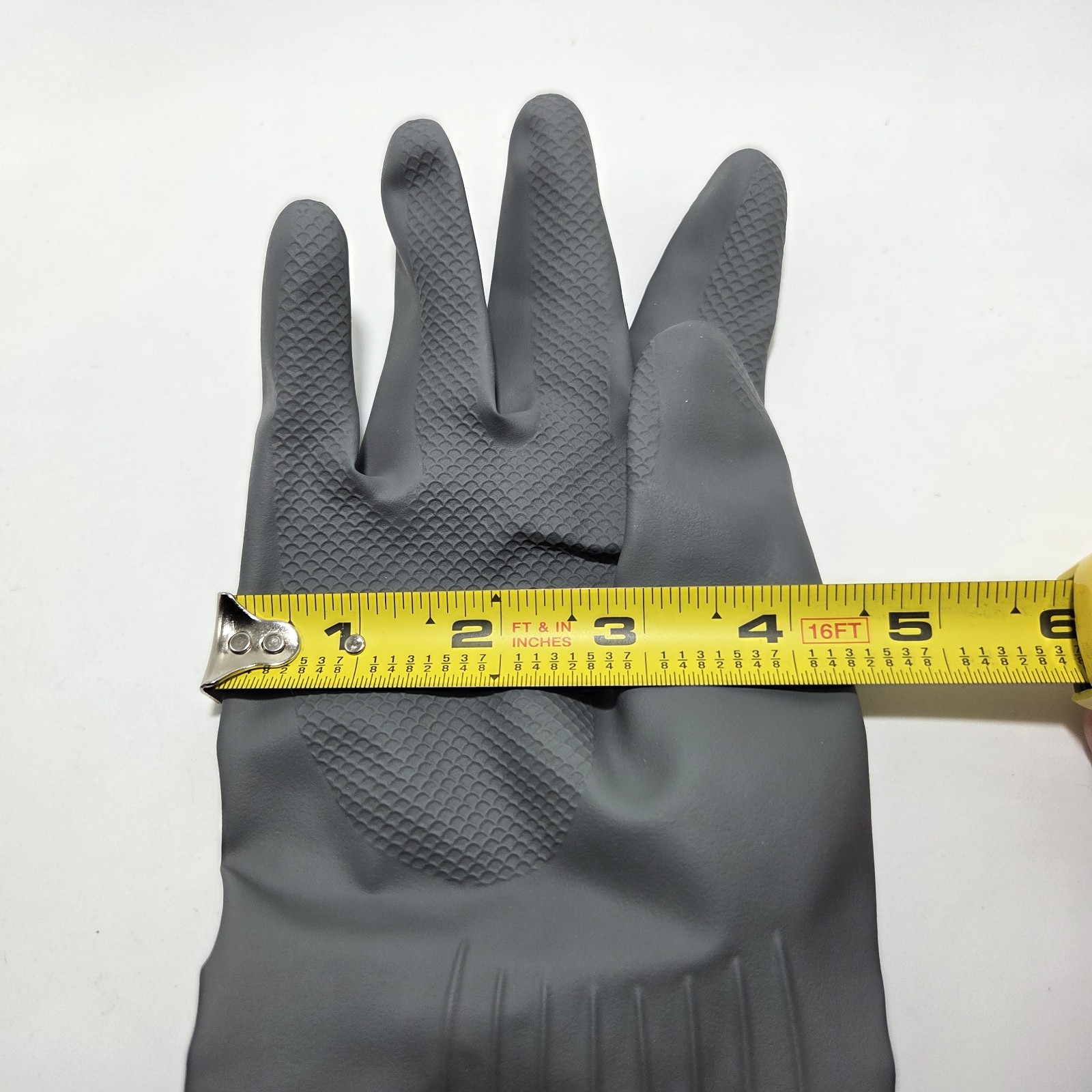 4 NIP Pair Large Gloves Gray O-Cedar Playtex Living Premium Protection Drip Cuff