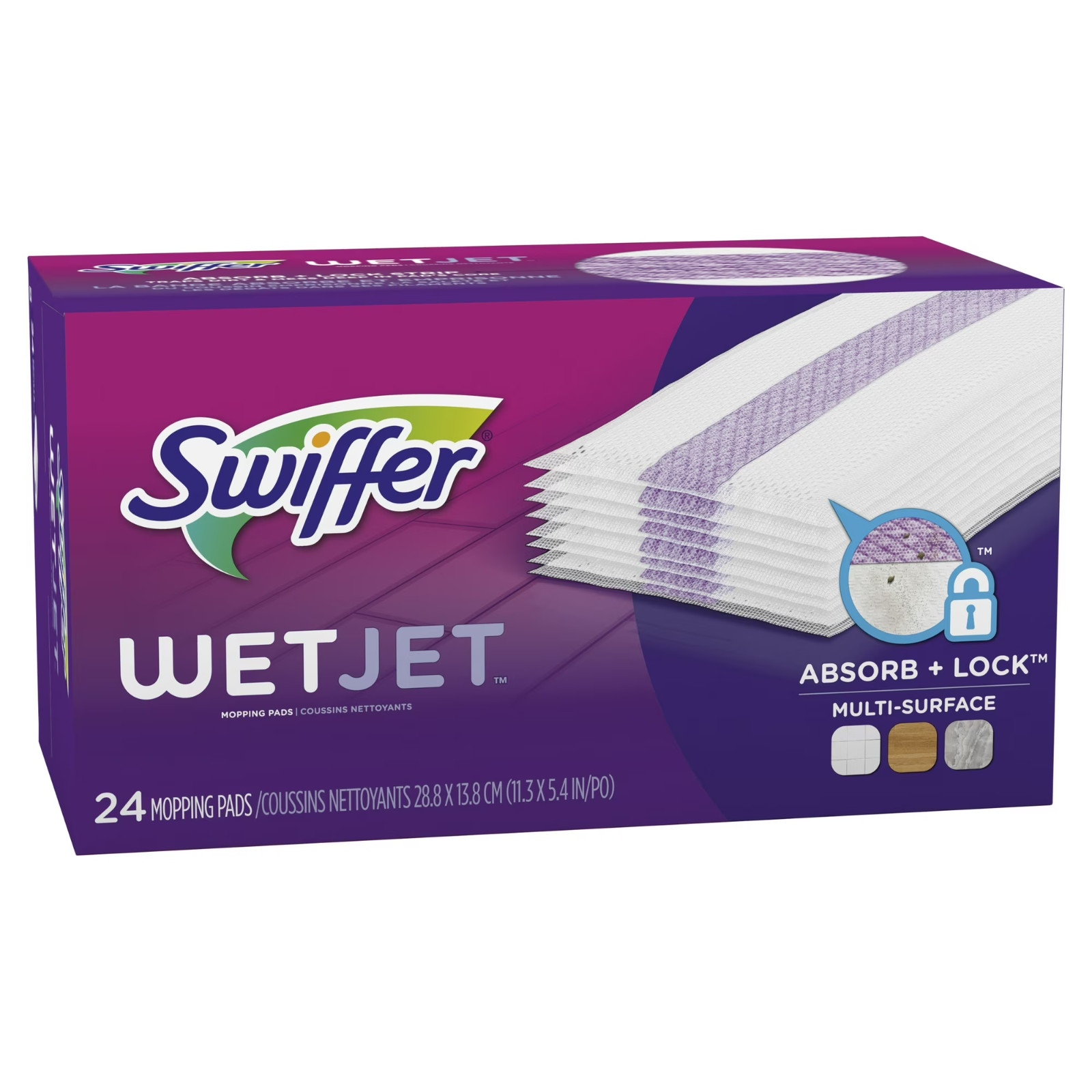 Swiffer WetJet Floor Cleaner Mop Refill Pad 24 Count free shipping