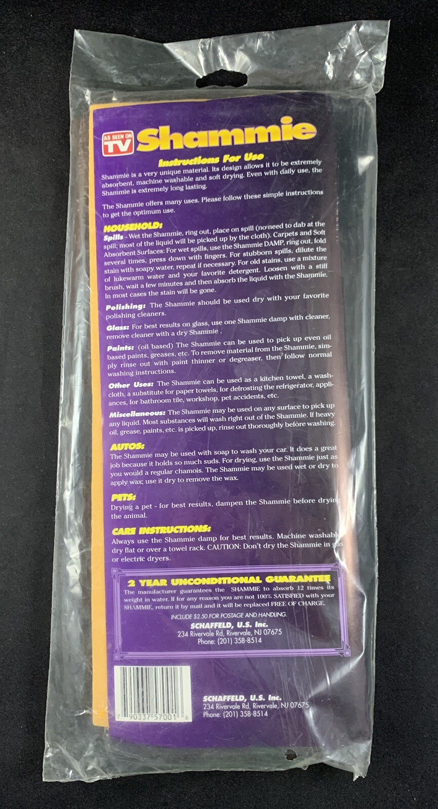 Shammie Durable Heavyweight Chamois Towel As Seen on TV – Made in Germany