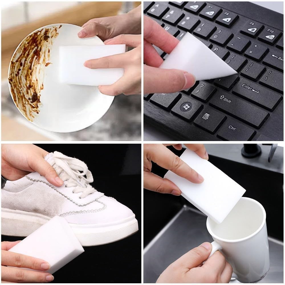 50 Pack Eraser Sponge Maigc Cleaning Sponge Eraser Melamine Sponges in Bulk B…