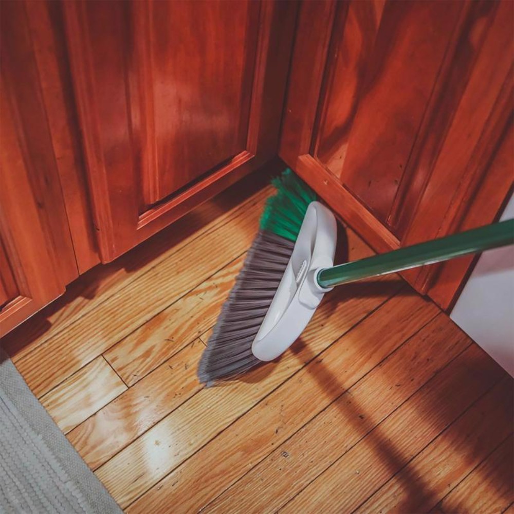 Libman Large Precision Angle 13 in. W Stiff Recycled Plastic Broom (Pack of 6)
