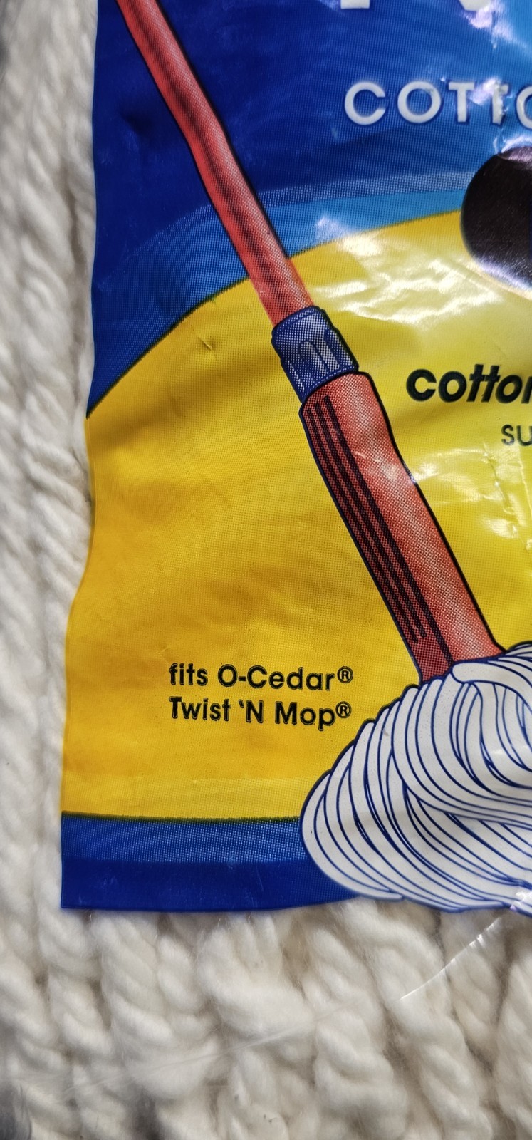 O Cedar Twist ‘N Mop Cotton Twist Mop Refill New In Package Cotton Blend Mop
