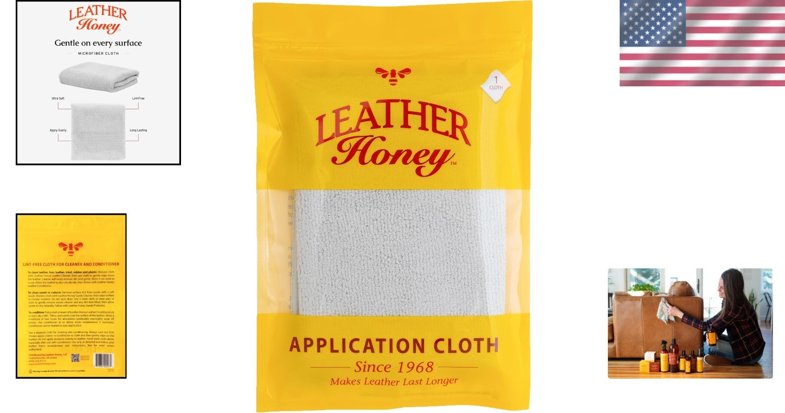 Elite Lint-Free Microfiber Cloth for Leather Care – Made in America Since 1968