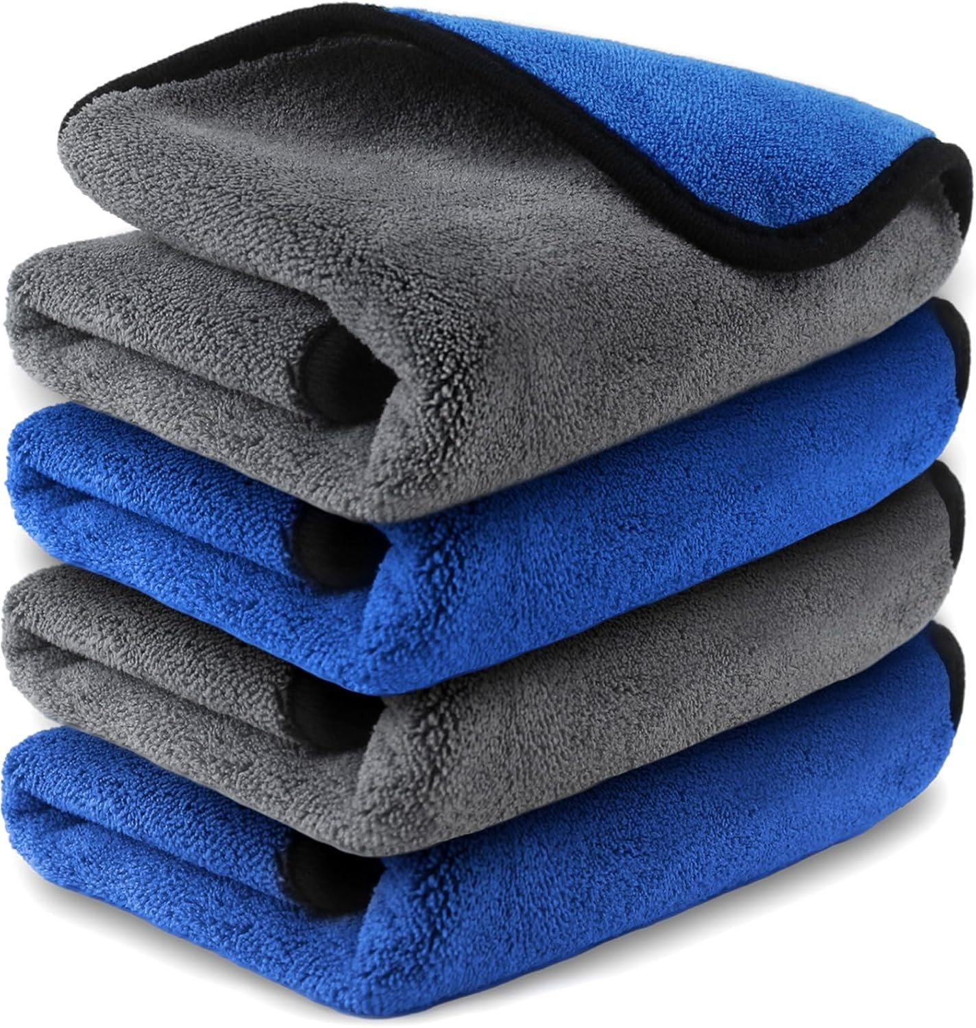 16” x 16” Microfiber Towels for Car Wash & Dry – Streak Free, 800 GSM