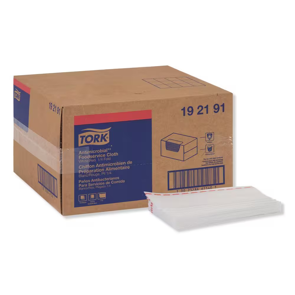 13 In. X 24 In., White Food Service Cleaning (150/Carton)