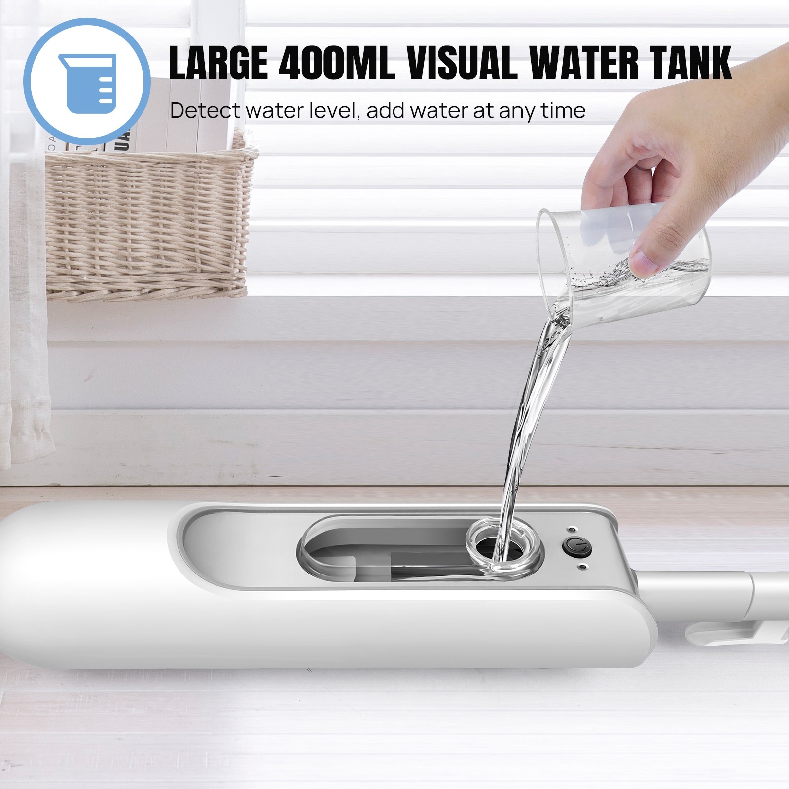 2500W Power Steam Mop, Floor Steamer, Tile Cleaner, and Hard Wood Floor Cleaner