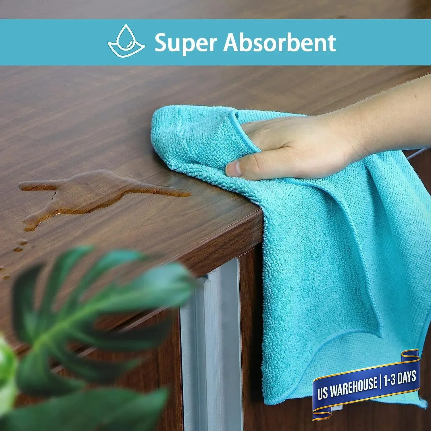 HOMEXCEL Microfiber Cleaning Cloth 210GSM, Pack of 12, Size:11.5″ x 11.5″, Ultra
