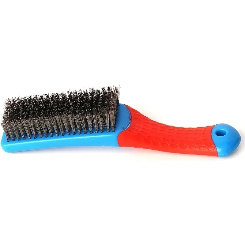 Heavy Duty Stainless Steel Wire Brush Rust Paint Cleaning Scrub Tool Handle
