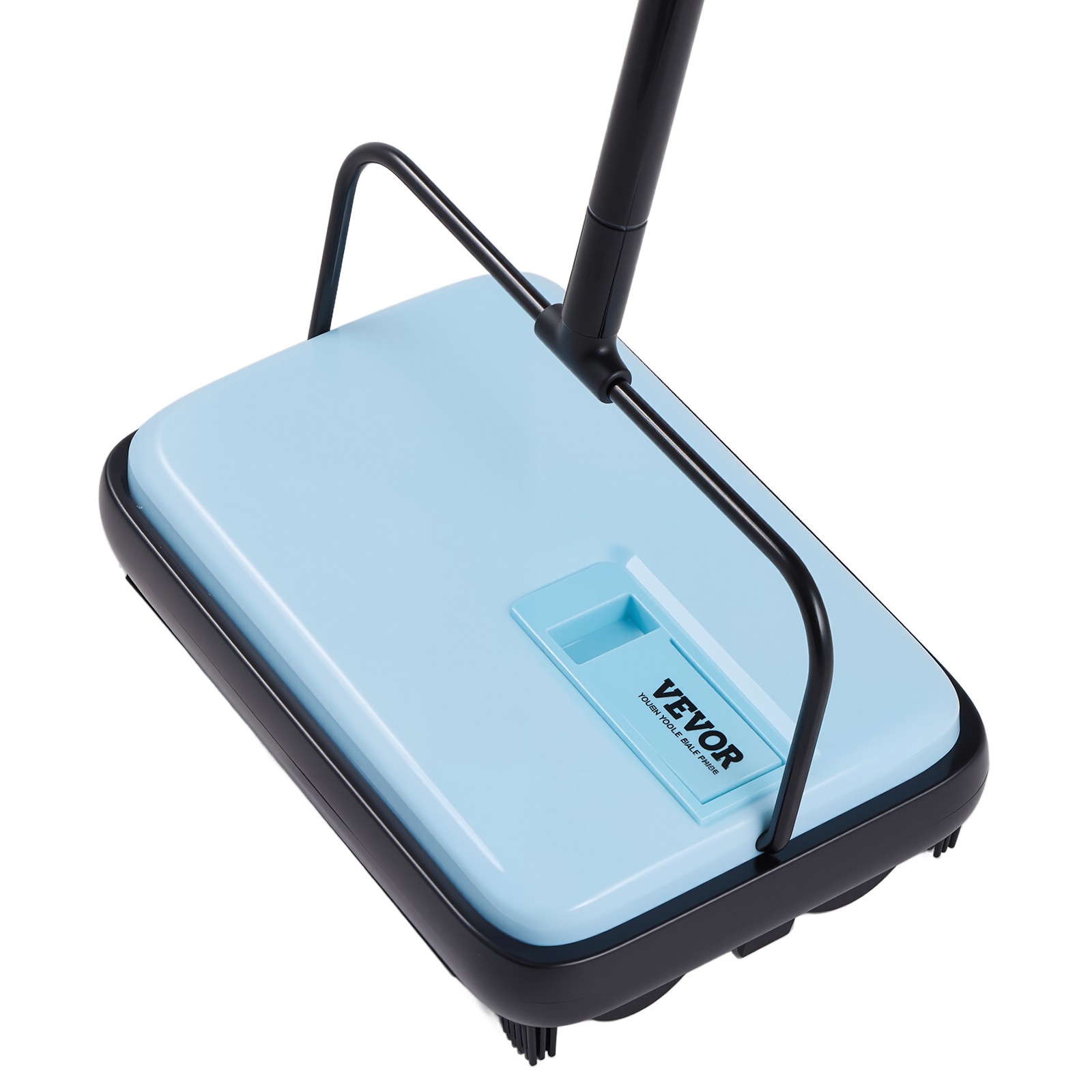 VEVOR Carpet Floor Sweeper Manual 6.7 in Width Sweeping Paths Non Electric Blue