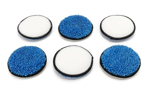U.F.O. Upholstery/Fabric Orbital Microfiber Pads – Pack of 6 (3 inch) 3 in.