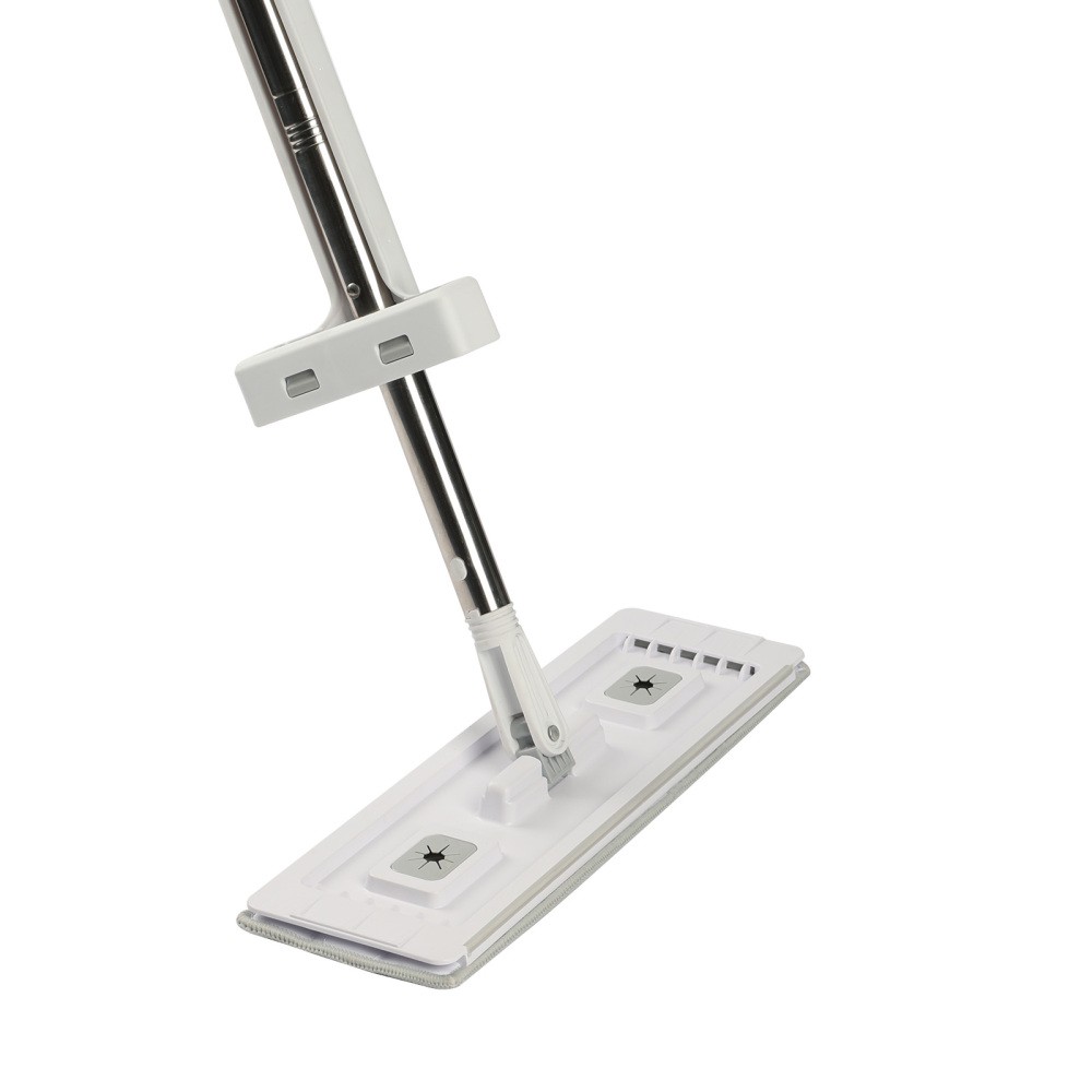 Flat Mop, Self Wringing, Microfiber Floor Cleaner with 4 Reusable Washable Pads