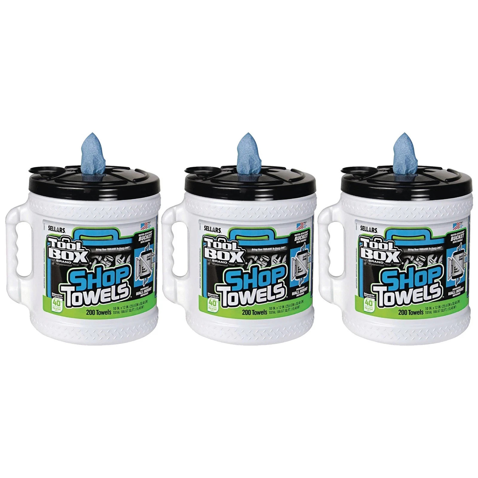 Toolbox Z400 Big Grip Dispenser Cleaning Shop Towels – 2 Rolls – 400 Towels