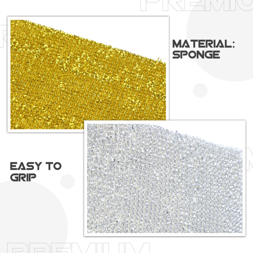 Cleaning Sponges Sponge Golden Kitchen Surface Cleaning 24Pcs 5×3.3×0.6In
