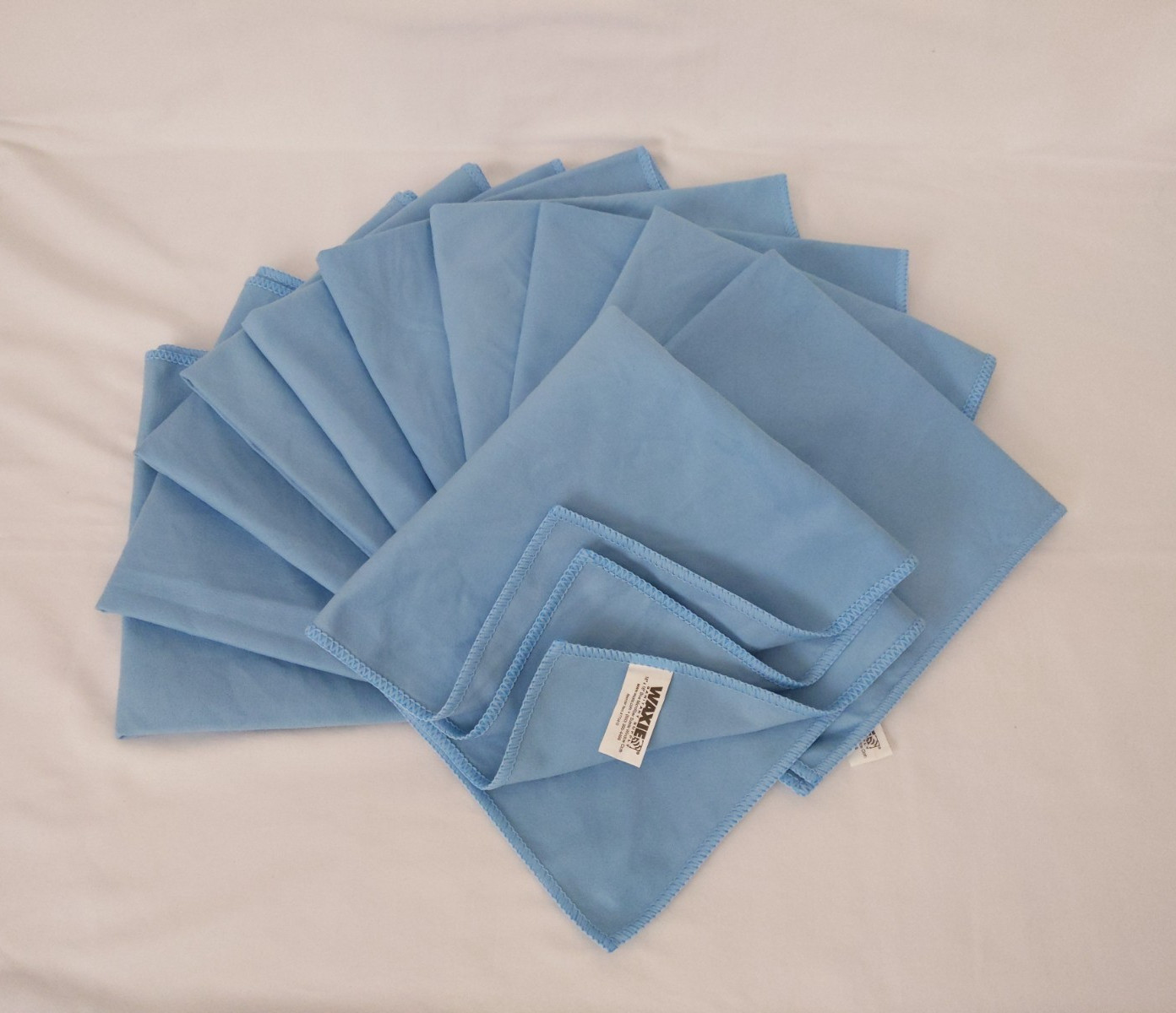 Waxie Blue Microfiber Suede Window Cloth 11 Pcs 16″ X 16″ 770410 Square