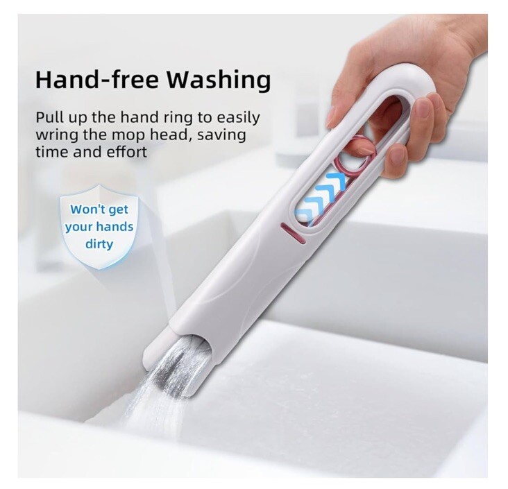 Portable Self-Squeeze Mini Mop, Quick Clean Small Mini Mop, Strong Absorbent