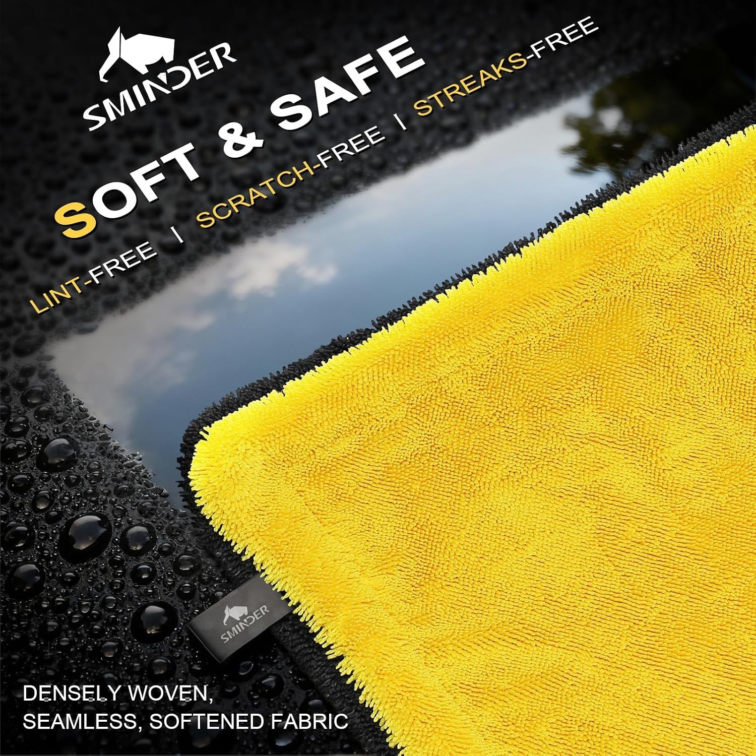 XXL Microfiber Car Drying Towels – Machine Washable, 3-Pack for Ultimate Care