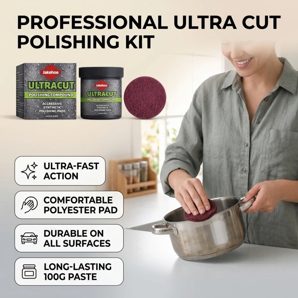 1-3SET 2026 New Ultracut Polish 100G Surface Restoration Compound With Pad~USA