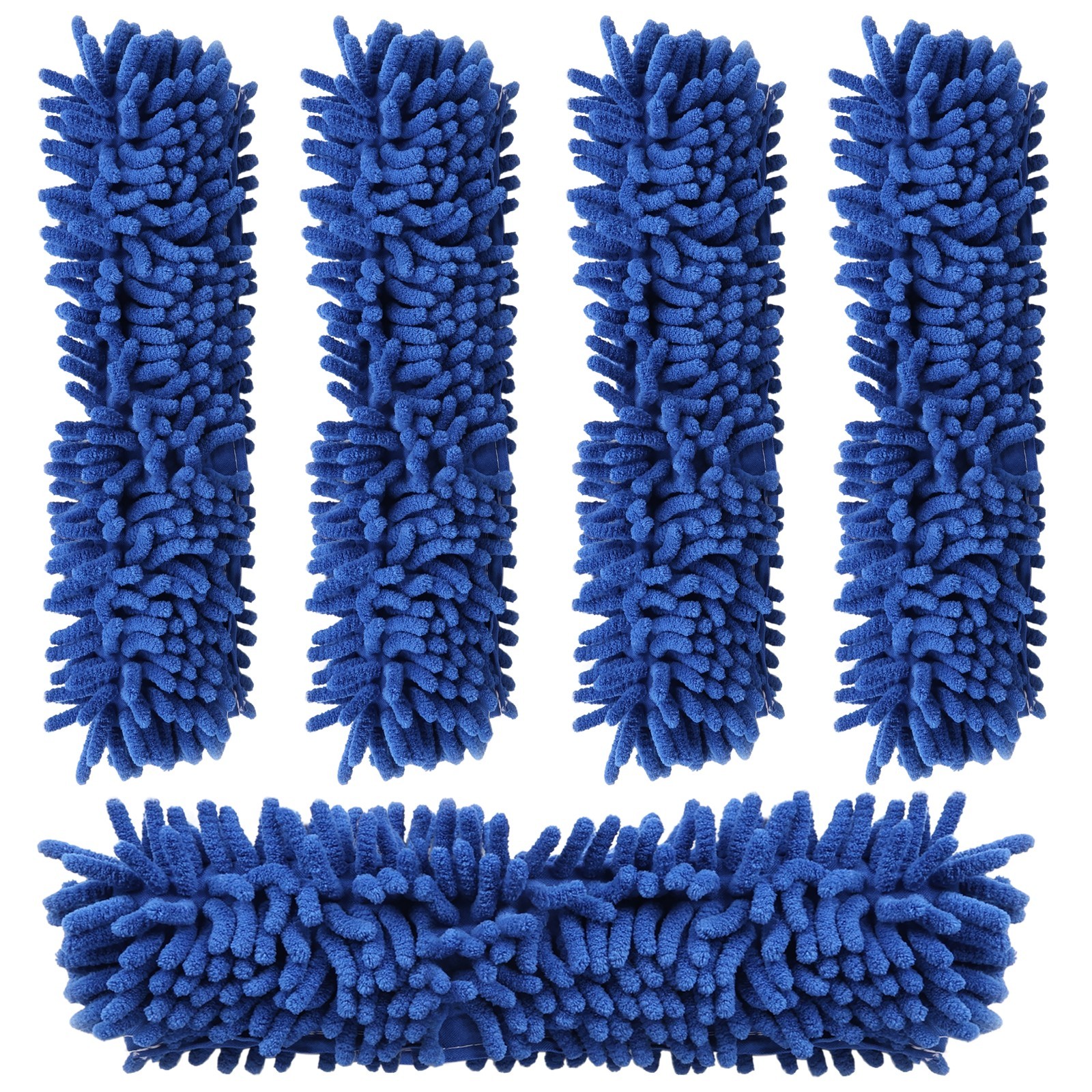 12″ Chenille Reusable Washable Window Cleaning Squeegee Sleeves – 5 Pack